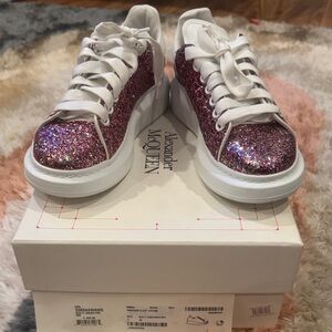 Alexander McQueen Glittery Pink Sneakers